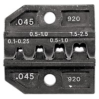Плашка опресс. 0,1–0,25 мм² / 0,5–1,0 мм² / 0,5–1,0 мм² /, 1,5–2,5 мм² RENNSTEIG 624 045 3 0