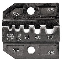 Плашка опресс. 0,25–0,75 мм² / 1,0–1,5 мм² / 2,5 мм² / 4,0 мм² /, 6,0 мм² RENNSTEIG 624 090 3 0